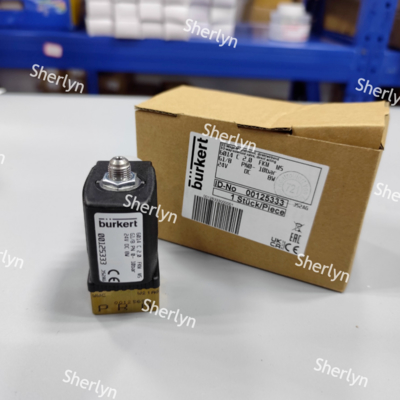 Burkert 00125334 Two Position Three-way Solenoid Valve 6014 Series C Normally Closed G1/8 Brass Valve Body