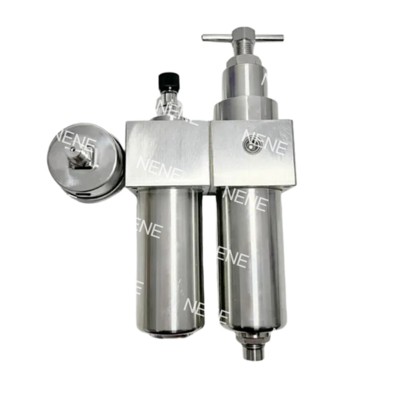 SFSRSL400  1/2" Thread Size Air Filter Lubricator Triple Piece Stainless Steel Filter Regulator Oil Mist Device