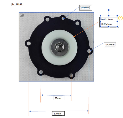 2.5'' Diaphragm Repair Kit For Joil Pulse Valve JISI65 JIFI65 JIHI65