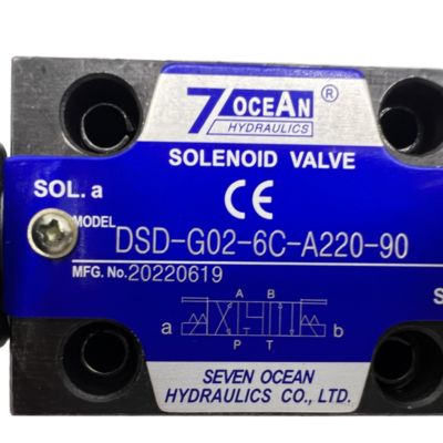 7OCEAN Pneumatic Solenoid Valve DSD-G02-6C-A220-90 AC220V