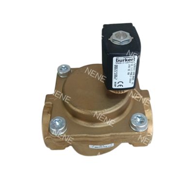 Burkert Solenoid Valve 00221849 6281 G3/4 2/2 Normally Closed 13.0 Flow Hole NBR Sealed Brass Valve Body AC220V 8W 0.2-16bar -10~+80 ℃
