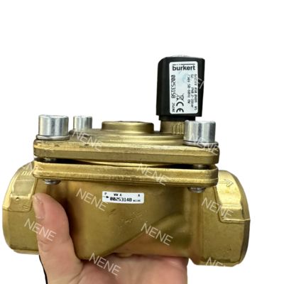 Burkert Solenoid Valve 00221857 6281 Type G1 2/2 Normally Closed 25.0 Flow Hole NBR Sealed Brass Valve Body AC24V 8W