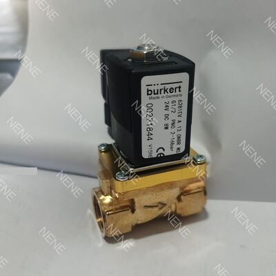 Burkert Solenoid Valve 00221862 6281 Type G1 1/2 2/2 Normally Closed 40.0 Flow Hole NBR Sealed Brass Valve Body DC24V 8W 0.2-16bar -10~+80 ℃
