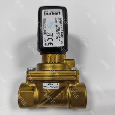Pneumatic Solenoid Valve 00253159 6281 Type G2 1/2 2/2 Normally Closed 50.0 Flow Hole NBR Sealed Brass Valve Body DC24V 8W 0.2-16bar -10~+80 ℃ Burkert