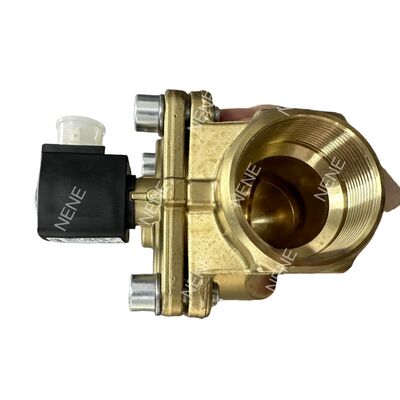 BURKERT 2/2 Way Solenoid Valve 00221958 Type 6281 G1 Normally Closed Brass Construction Manual Override NBR Seal 20.0 Flow Orifice DC24V 8W 0.2-16 Bar