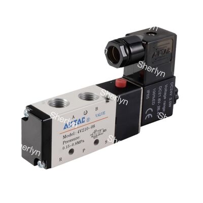 AIRTAC Valve Reversing Valve 4V110-06 AC220V Two Position Five Way Solenoid Valve