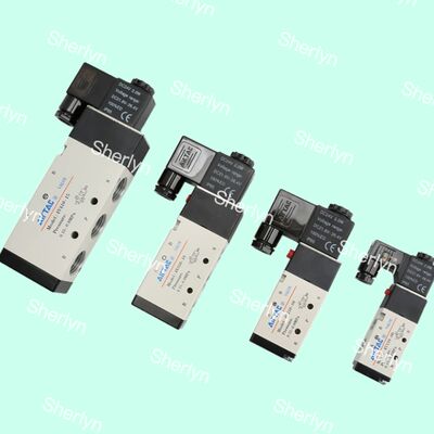 AIRTAC Valve Reversing Valve 4V110-06 AC220V Two Position Five Way Solenoid Valve