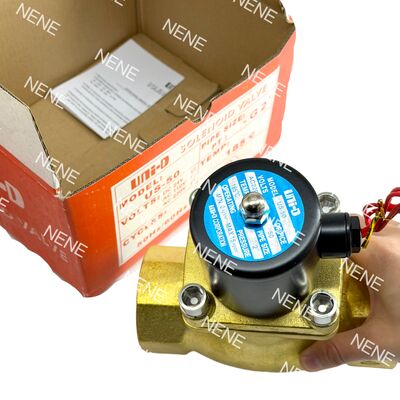 US-50 UNID Pneumatic Solenoid Valve Brass 2" ORIFICE 50 mm 2 Inch -5°C ~ 185°C