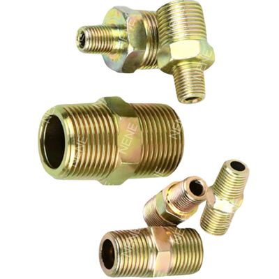 1/8" 1/4" Flat Mouth Union Reducing Adapter Connecting Fitting with Different Specifications on Both Ends