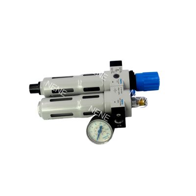 Pneumatic G1/8 0.5-12bar FRC Unit Festo FRC-1/8-D-MINI-A-MPA 8002270 Zinc Alloy 40µm Fully Automatic Drain With MPA Gauge