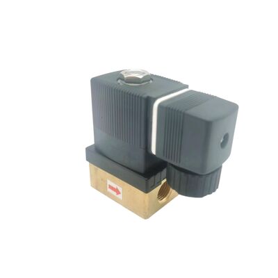 Burkert 00125301 Industrial Solenoid Valve, G1/4 Inch Port, 3.0 Flow Orifice, FKM Sealed Brass Housing, 24V DC Power 8W, 0~6bar Low Pressure Application