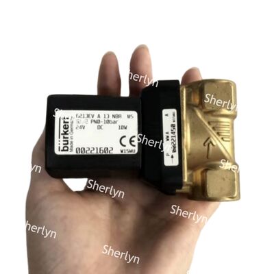 BURKERT 00221880 6281 Solenoid Valve G1 2/2 NC High Temp Fluid Control Valve