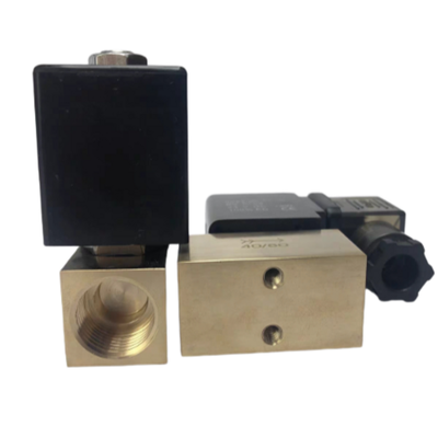 Brass Pneumatic Solenoid Valve 8 Bar Pressure Gas Working Media Offering Durable Industrial Automation Control Solutions