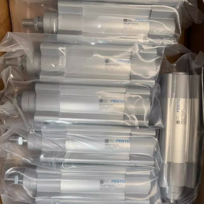 Extra Long Stroke FESTO DNC32-200-PPV-A 163312 Double Acting Pneumatic Cylinder 32mm Bore With Dual-end Independently Regulatable PPV Air Cushion