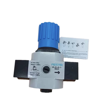 Industrial Stable Pressure Control Regulator FESTO LR-3/4-D-MAXI-MPA Impact Resistant Zinc Alloy Housing