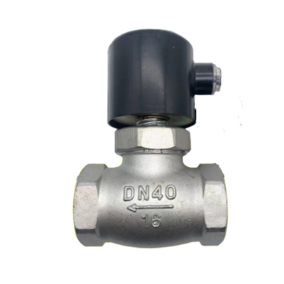 Stainless Steel SS304 Pneumatic Solenoid Valve With Temperature Range Minus 20 Celsius to Plus 185 Celsius and PTFE Seal Material
