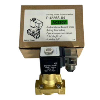 Steam Compatible Pneumatic Solenoid Valve 13mm Orifice Size Standard 220VAC Suitable for Pneumatic Equipment and Systems