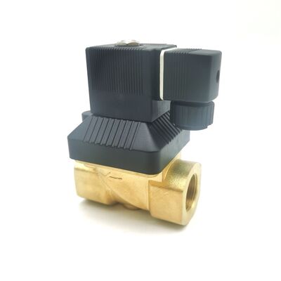 DC24V 8W Genuine Burkert 00221630 6213 NC Diaphragm Valve, G3/4 Internal Thread 20 Flow Hole NBR Gasket, Brass Housing For -10℃~80℃ 0-10bar Pipeline System