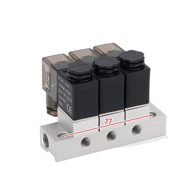1-Inlet-2-Outlet 2V025-06-2F Solenoid Valve Manifold and 2V025-06-3F 1-Inlet-3-Outlet  DC12V/24V AC110V/220V