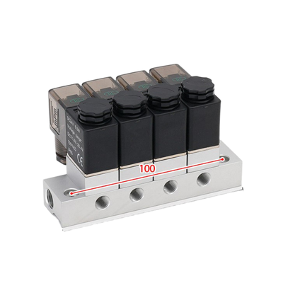 1-Inlet-5-Outlet 2V025-06-5F Solenoid Valve Manifold and 2V025-06-4F 1-Inlet-4-Outlet FKM Seal Ring