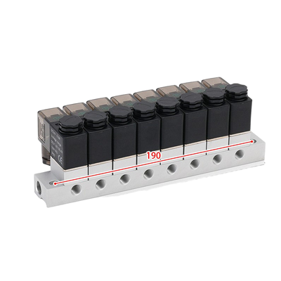 1-Inlet-8-Outlet 2V025-06-8F Solenoid Valve Manifold and 2V025-06-10F 1-Inlet-10-Outlet FKM Seal Ring Multi-position Air Intake Valve