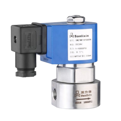 H4S005B01-AC-110 PEEK Seal Material  1/8''Port Size 110VAC 2 Way NC  High Pressure Solenoid Valve