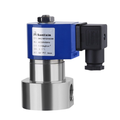 H4S005B02-DC-24 PEEK Seal Material 1/4''Port Size 24VDC 2 Way NC Orifice Size 0.5mm High Pressure Solenoid Valve SS316