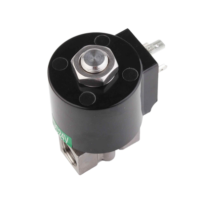 8.7AAS030B  3mm Orifice Size Solenoid Valve 2 Way NC Port Size 3/8 1/4 3/8  Stainless Steel 304 Body Material
