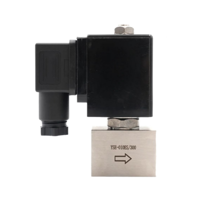SH-040ES 2 Way Normally Closed Air Valve 4mm Orifice Size Stainless Steel 304  Body Material 300 Bar 1/4 3/8 Port Size