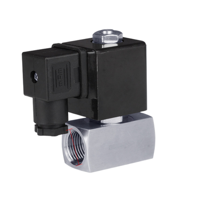 SH-040ES 2 Way Normally Closed Air Valve 4mm Orifice Size Stainless Steel 304  Body Material 300 Bar 1/4 3/8 Port Size