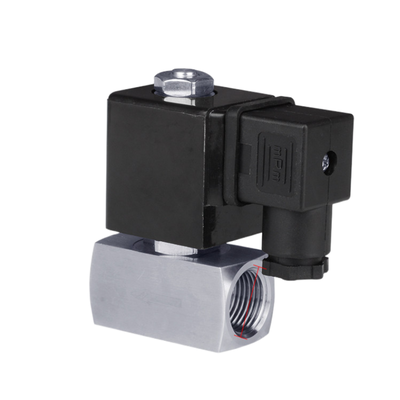 SH-040ES 2 Way Normally Closed Air Valve 4mm Orifice Size Stainless Steel 304  Body Material 300 Bar 1/4 3/8 Port Size