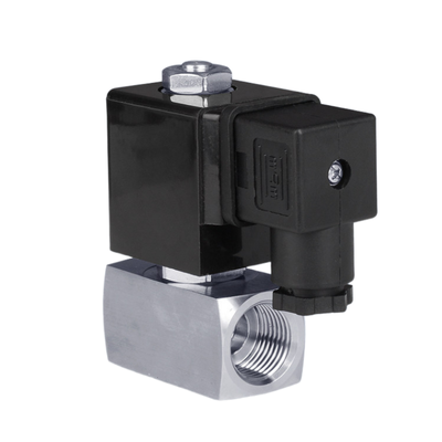 SH-040ES 2 Way Normally Closed Air Valve 4mm Orifice Size Stainless Steel 304  Body Material 300 Bar 1/4 3/8 Port Size