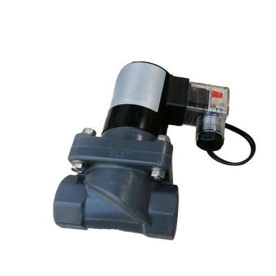 CPVC Body Material Port Size 1'' FF1C25B25  Water Valve FKM Seal Material Orifice Size 25mm 2/2 Way NC