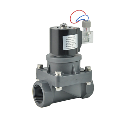 1-1/4'' Port Size FF1C32B32 32mm Orifice Size CPVC Body Pneumatic Solenoid Valve 2 Way NC Alkali Compatible Valve