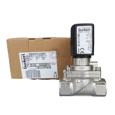 Heat Resistant FKM Sealed Solenoid Valve Burkert 6281 Series G1/2 Port 13mm Orifice Anti‑corrosion Stainless Steel Housing 2 Position 2 Way NO 00228387 00228388 00228389