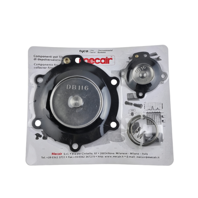 Field Maintenance Spare Consumable DB116 FKM Diaphragm Spring Unit Direct Swap To Fix Air Leakage Issues On Mecair Pulse Jet Valve