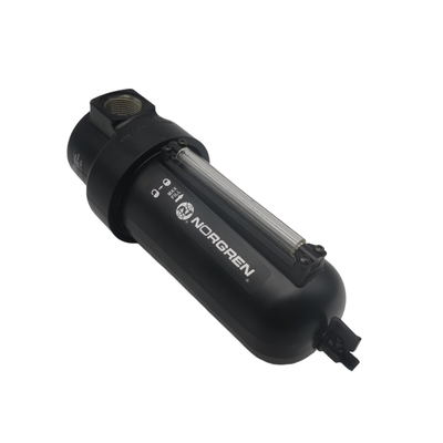 IMI Norgren Zinc Alloy Pneumatic Filter Regulator Lubricator with 10 Bar Maximum Inlet Pressure and 5 μm Filtration for Industrial Applications