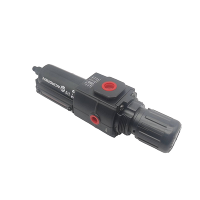 NORGREN B73G‑3GK‑AT3‑RMN B73G‑3GK‑AT1‑RMN Excelon Filter‑Regulator G3/8 Auto‑Drain Polycarbonate Bowl 5μm 40μm Push‑Lock Knob Without Gauge For Modular Pneumatic Air Preparation System