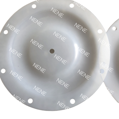 QBY80 QBY100 Diaphragm 450MM Outer Diameter 8 Holes White Large Flow Membrane For Corrosive Liquid Pump