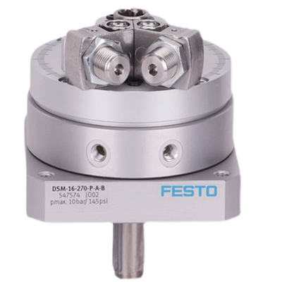 Double-Acting Pneumatic Rotary Actuator with 270 Degree Swivel Angle and Rotary Vane Semi-Rotary Drive