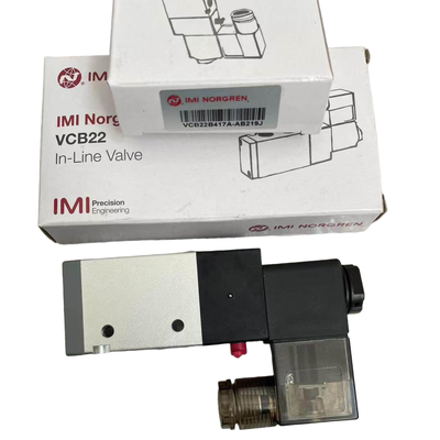 Spring Return Solenoid Valve NORGREN VCB22B417A-AB219J G1/4 AC220V 3/2 NC Pneumatic Directional Valve for Blow Molding Machine