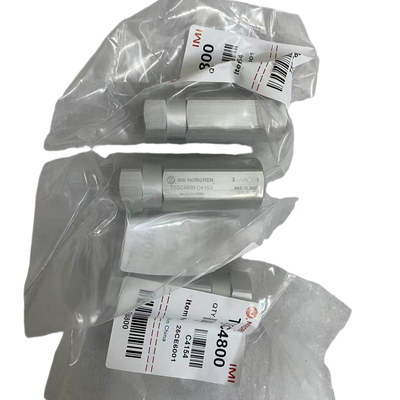 T55C4800 IMI Norgren Inline Non Return Valve G1/2 Thread Aluminium Compact Pneumatic Check Valve For Packaging Machinery