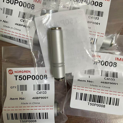 T50P0008 IMI Norgren Push In Non Return Valve 8mm OD Tube Low Cracking Pressure Check Valve For Vacuum Pneumatic System