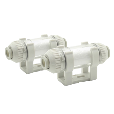 SMC ZFC100‑06 ZFC200‑06 Compact Vacuum Air Filter One‑Touch Quick Connect Fitting Cartridge‑Style Replaceable Filter Element With Anti‑Scatter Lock Mechanism For 6mm Pneumatic Tubing
