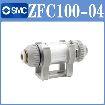 SMC ZFC100‑04 ZFC Series Compact In‑Line Air Suction Filter 10μm Filtration Replaceable Filter Element One Touch Fitting Protect Vacuum Generator And Pneumatic Automation Circuit