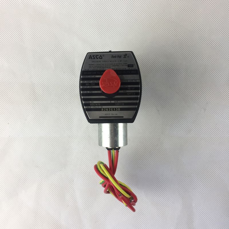 ASCO 8262G138 General Service 1/4" Normally Open 2/2 Way Single Solenoid Valve