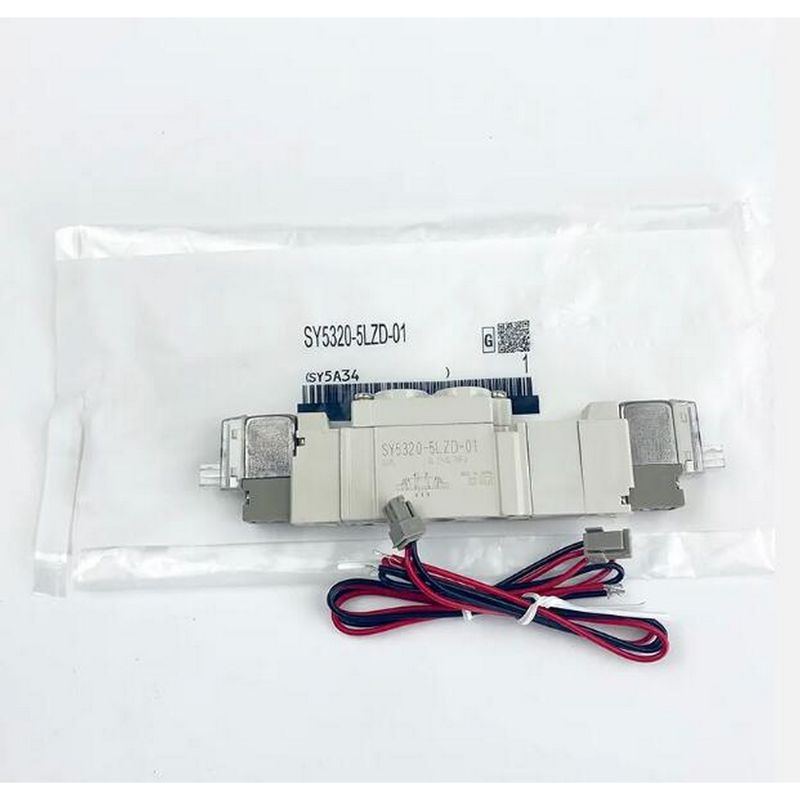 SMC SY5320-6LZD-C4 Pneumatic Solenoid Valve DC12V 3 Position Closed Center One-Touch Fitting Port Size ø4