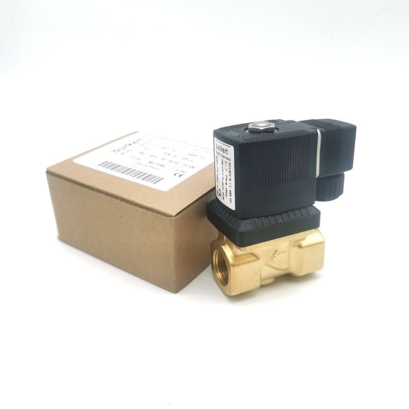 AC220V 00126219 Solenoid Valve Burkert AC220V 6014 C Normally Closed G1/8 1.5 Flow Hole 8W Stainless Steel Valve Body 0~16bar