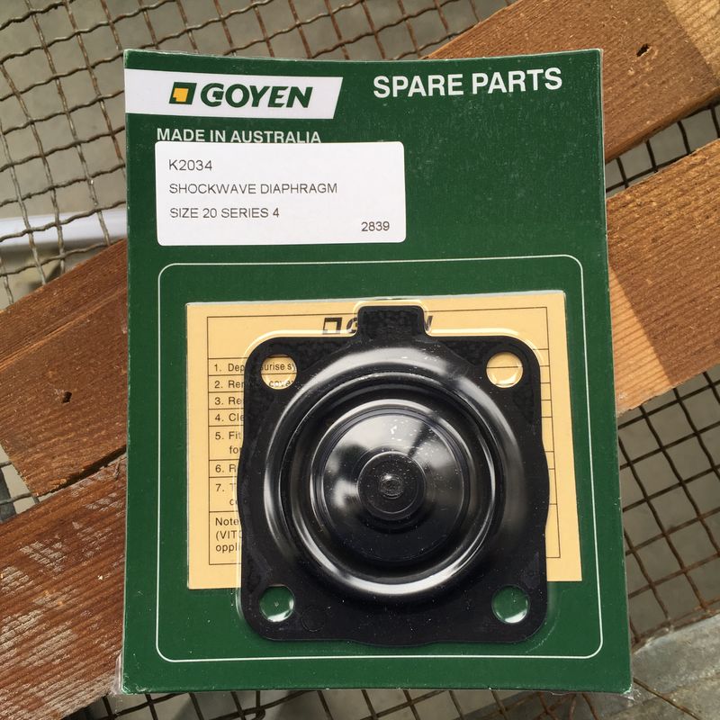 Goyen RCAC20 Maintenance Kits Type K2034 Series T4, ST4, DD4, FS4 Nitrile material top-rated choice