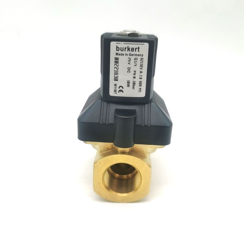 Flange Type BURKERT 00134245 6013 Type Bottom Plate Connection Normally Closed Brass Valve Body 0~25bar